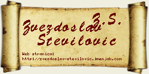 Zvezdoslav Stevilović vizit kartica